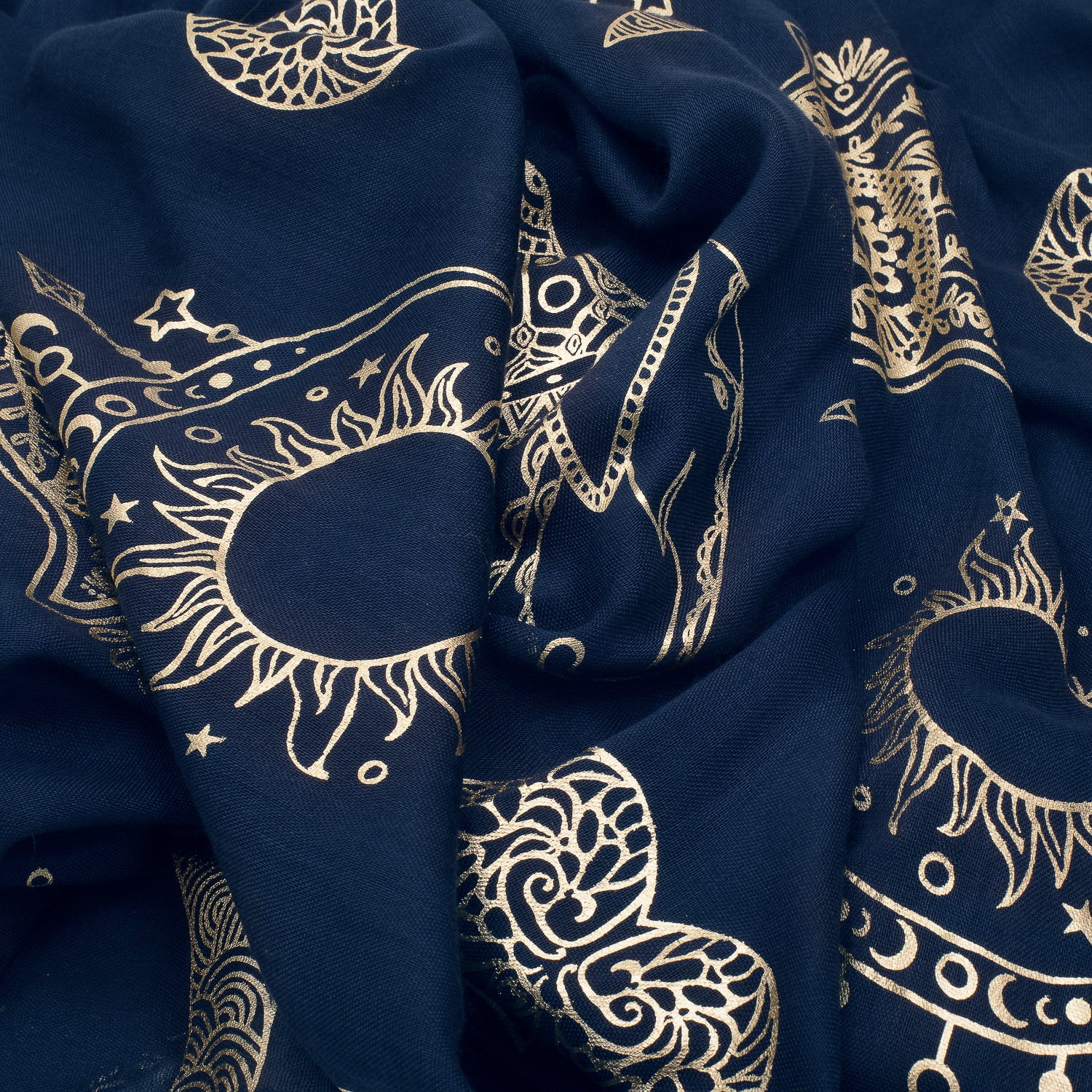 Bibi Bijoux Navy Festivity Scarf