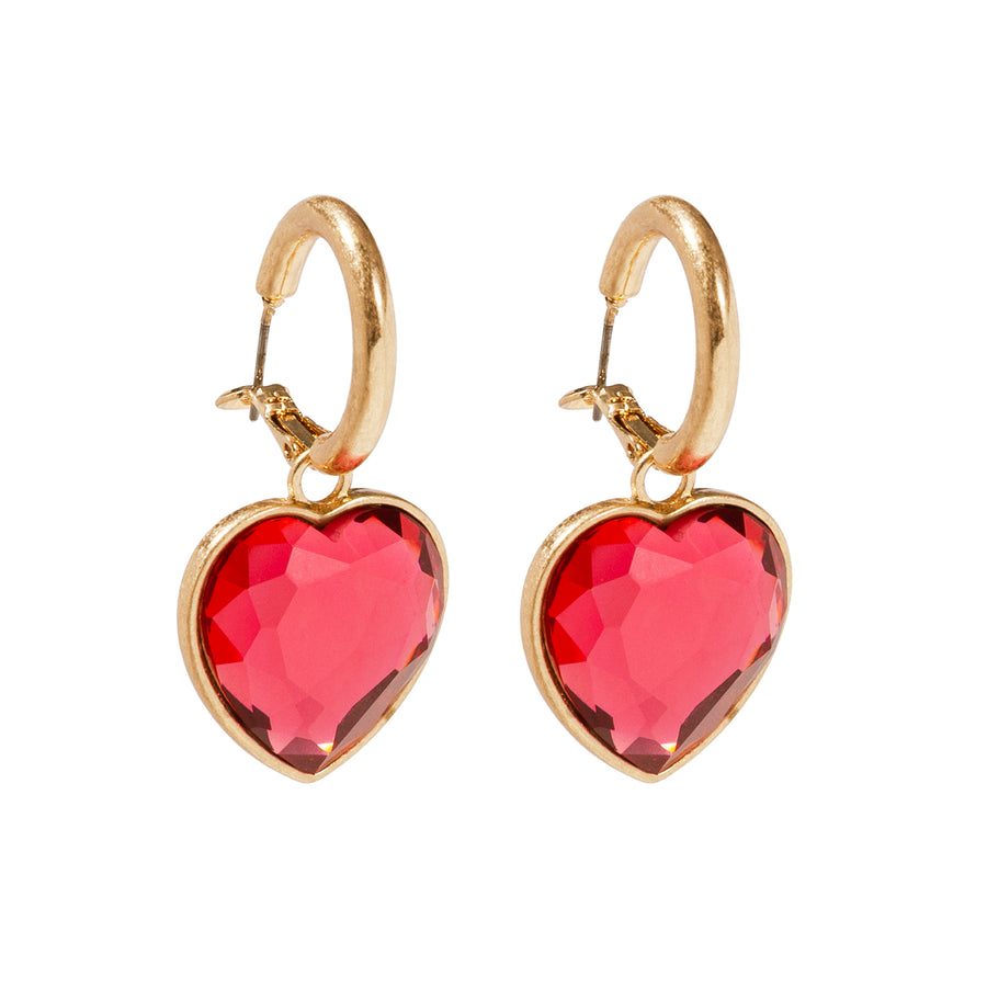 Gold 'A Love Story' Heart Earrings