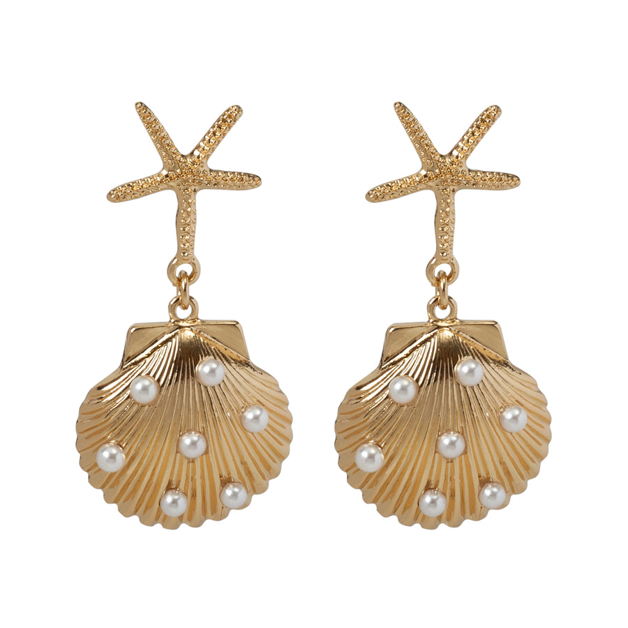 Gold 'Seaside' Earrings