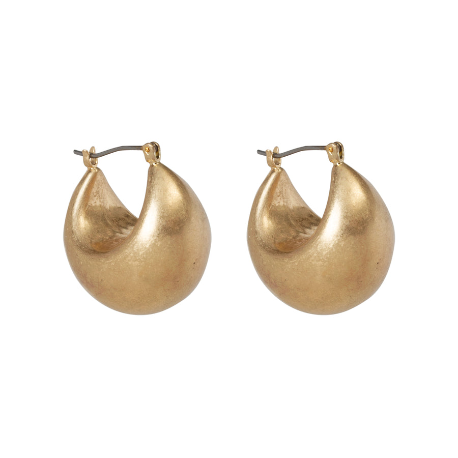 Gold 'Chunky Statement' Hoop Earrings