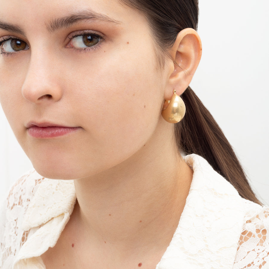 Gold 'Chunky Statement' Hoop Earrings